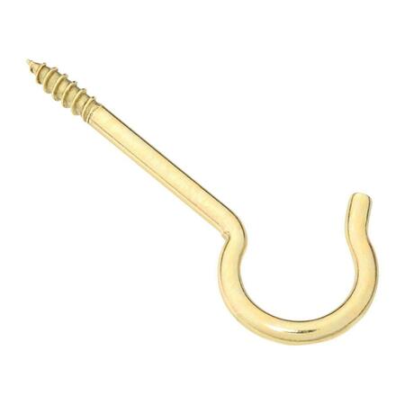 NATIONAL MFG SALES 3.37 in. Ceiling Hook, Solid Brass, 2PK 5705850